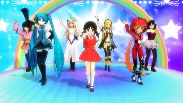 MMD Honey Honey - Mizki,Miku,Sweet Ann,Yuki,Lily,Iroha,Prima смотреть онлайн