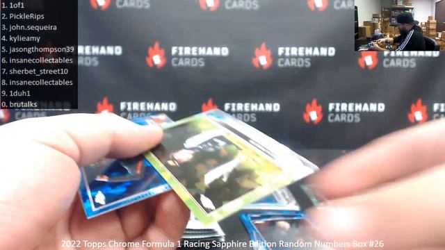3/22/2023 2022 Topps Chrome Formula 1 Racing Sapphire Edition Random Numbers Box #26 смотреть онлайн