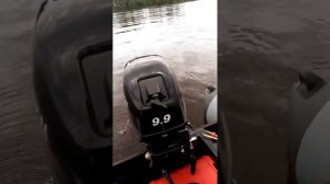 Второй час обкатки ханкай 9.9  9 Винт