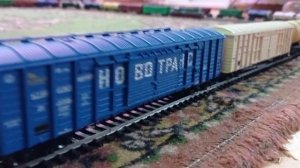 тепловоз 2тэ116 1534 , с грузовым поездом