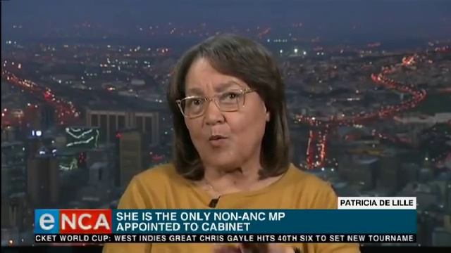 Patricia de Lille talks on her new minister role смотреть онлайн