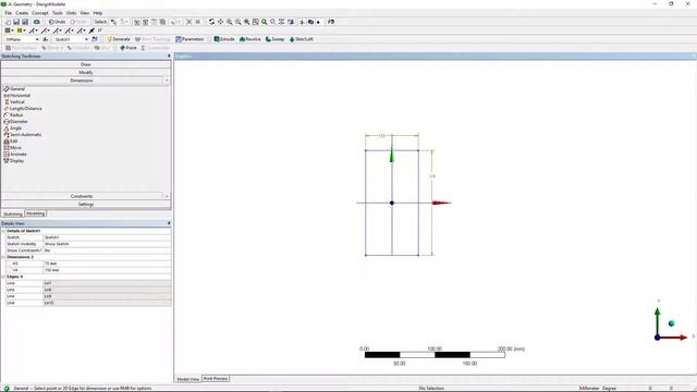 Ansys design modeler- symmetric command