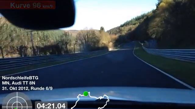 Audi TT Nordschleife 13:29Uhr 31.10.2012 BTG 8:38 DSK Gr. 1 Turn 3 bessere Auflösung смотреть онлайн
