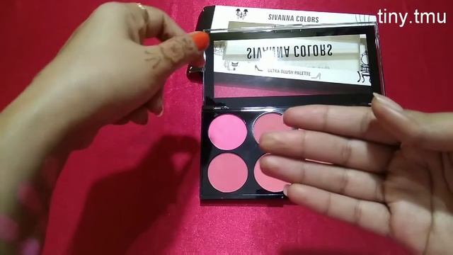 Sivanna Colors Ultra Blush Pallet Review + Demo l Tiny Makeup Update
