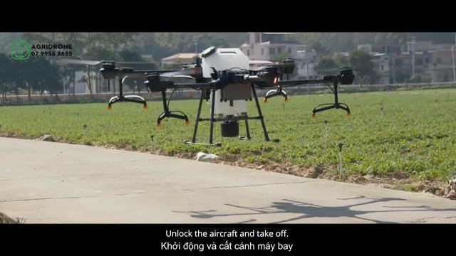 DJI Agras T20 Tutorial | Hướng dẫn vận hành máy bay trên đồng ruộng sử dụng chế độ bán tự động (M+) смотреть онлайн