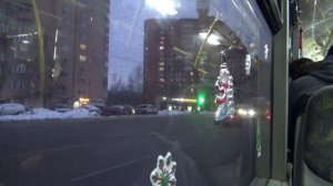 Поездка на Химкинском "Новогоднем" троллейбусе БКМ 321 №0040 №203 Стадион Родина-м.Планерная