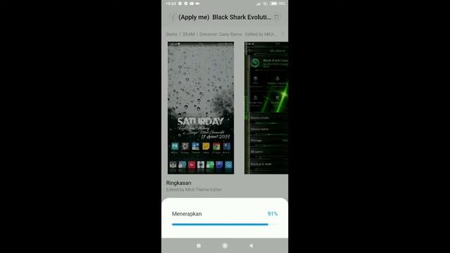 Center Clock MIUI 11 Tema Black Shark v2 || GLobal Stable смотреть онлайн