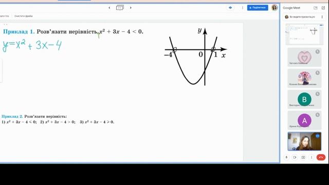 32. Квадратні нерівності 9 клас смотреть онлайн