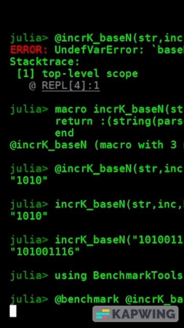 Preview: Any base-N calculations in Julia #coding #julia #short #shorts #shortvideo #shortsvideo