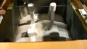 ЛГМ технология.Послойная засыпка и формовка  на вибростоле.