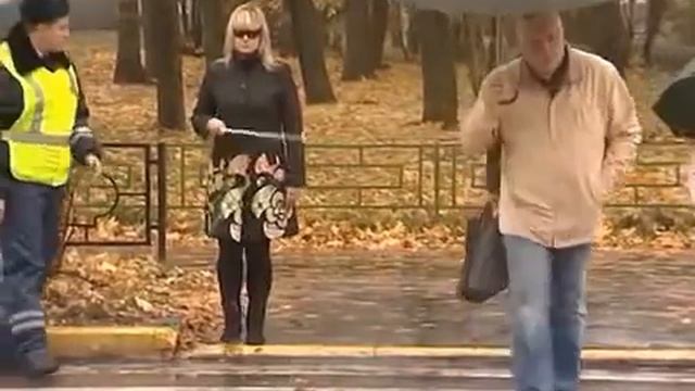 Рейд полиции для привлечения внимания к проблемам слепых пешеходов