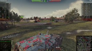 Арта 9 уровня САУ FV3805. World of Tanks.