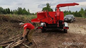 Прицепной измельчитель древесины Моби-300