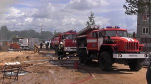 В Твери на улице Склизкова горел строящийся 17-этажный дом
