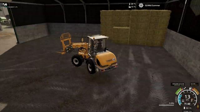 Baling & collecting hay bales. Spreading digestate | Oakfield Farm with Seasons | FS19 TimeLapse #7 смотреть онлайн