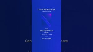 Love Is Wasted On You