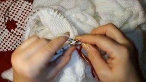 Как я вяжу горловину у пуловера