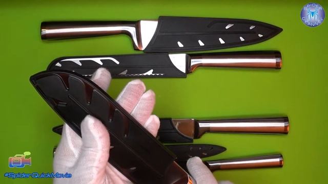 Набор 6 кухонных ножей XYj из нержавеющей стали | SpiderQuickMovie | SpiderChannel | FullHD | 108 смотреть онлайн