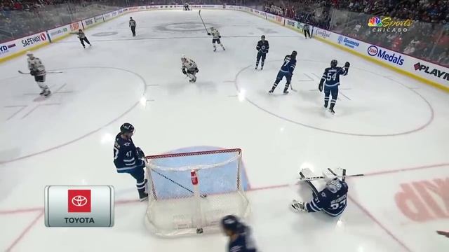 Blackhawks' Connor Bedard Forces Turnover Before Putting Them On Board vs. Jets