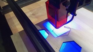 лазерный диодный станок 90ватт рез фанеры 3мм