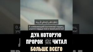 Дуа с которым пророк (с.а.в) обращался к Аллаху чаще всего