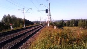 ЭР2Т-7140 рейсом Калуга-Сухиничи. Перегон Калуга-2-Воротынск.