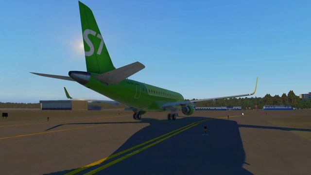 Перелет СПБ - Калуга на Embraer E175. S7 Airlines. [X-Plane 11] смотреть онлайн