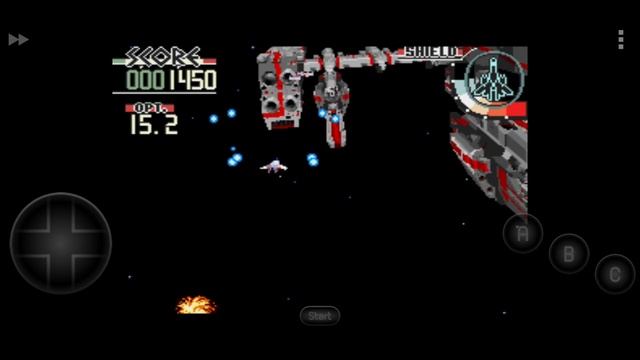 silpheed - mega cd - émulé avec md emu - sur un téléphone portable - gameplay I . смотреть онлайн