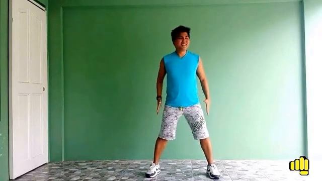 Basic Zumba Step By Step Easy Dance CHoreography Workout At Home - Warm Up Music смотреть онлайн
