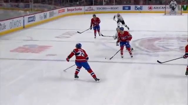 Kings' Quinton Byfield Uses Speed and Size to Slide Goal Past Canadiens' Sam Montembeault