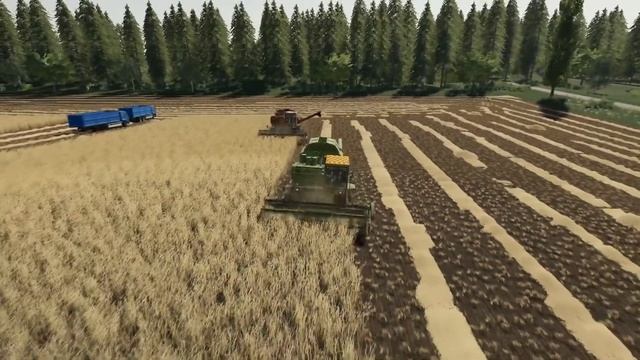 FS19 Timelapse #7 уборка пшеницы на карте новотроицкий часть 2, ДОН1500, КАМАЗ #timelapse смотреть онлайн
