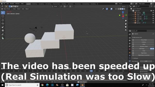 Soft Body Simulation Blender 2.9 - Blender 3d Tutorial - Blender 2.9 Tutorial for Beginners