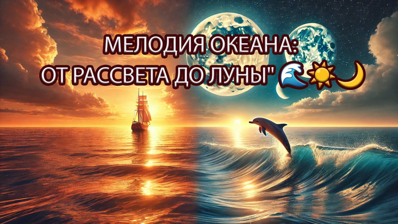 Мелодия океана: от рассвета до луны" 🌊☀️🌙