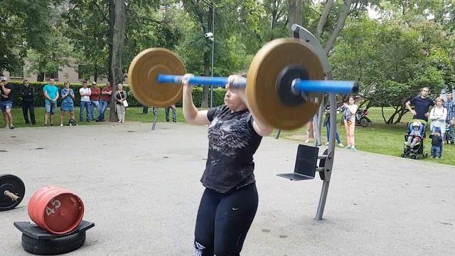 Юлия Клочкова Москоу Стронгмэн челлендж "Плечевая Эстафета"