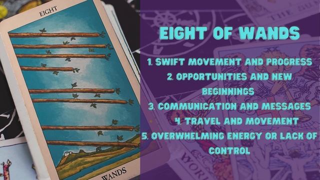 Eight of Wands Tarot Card Meaning and Interpretation | 10 Positive Affirmations for Eight of Wands смотреть онлайн
