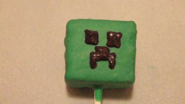 Minecraft Brownie Pops