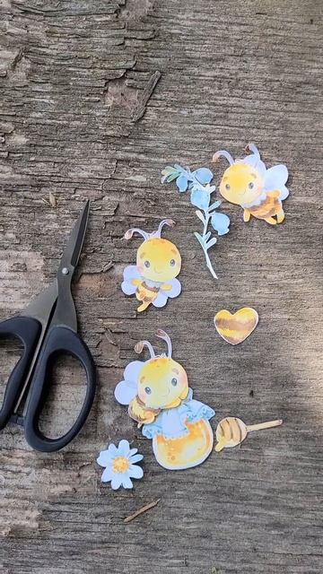 У нас за окном и в скрап-пространстве уже вовсю жужжат милые пчёлки! Коллекция SM_Пчелки ScrapMani