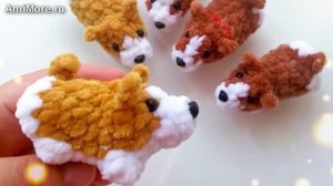 Амигуруми: схема Корги | Игрушки вязаные крючком