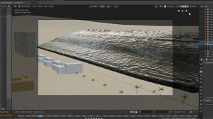 Blender Tsunami Fluid Simulation Cycles #b3d