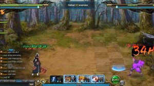 Naruto Online Group TI with 2 Black Hidans and Hanzo the Salamander