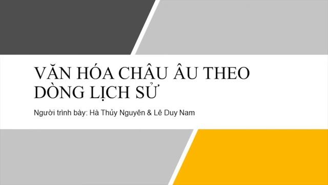 Văn hóa Châu Âu theo dòng lịch sử смотреть онлайн