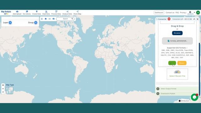Online GeoJSON to TopoJSON GIS File Converter #convert #geojson #topojson