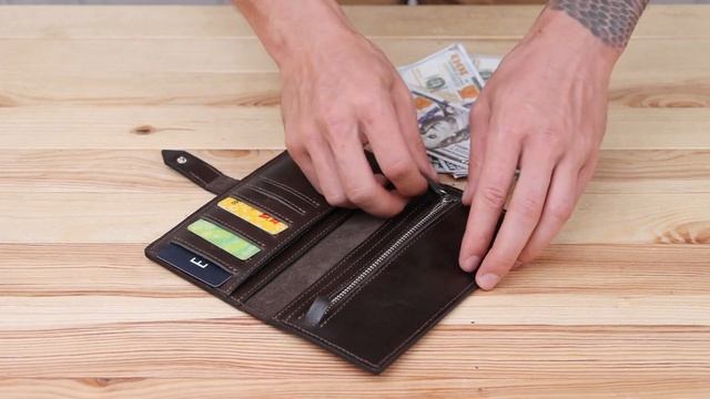 Обзор кожаного мужского портмоне GRANDE PELLE 11517 смотреть онлайн