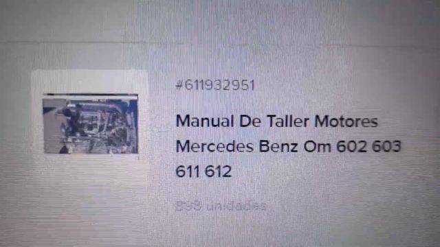 Manual De Taller Motores Mercedes Benz Om 602 603 611 612 смотреть онлайн