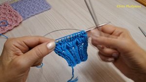 ДЛЯ ТОНКОЙ И ТОЛСТОЙ ПРЯЖИ ОЧЕНЬ КРАСИВЫЙ УЗОР СПИЦАМИ.