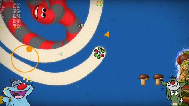 Worms zone.io Saamp Wali video Shinchan oggy jack Play funny game Slither Worm #19