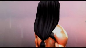 Female Bodybuilder Mesh Avatar Water Drops Effect Rain Scene Utra Graphics Settings pt 7