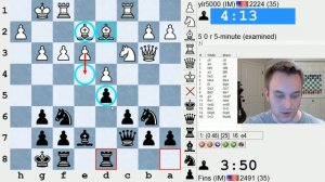 Blitz Chess #465: IM Yunier Levya Rivera vs. IM Bartholomew (Slav Defense)