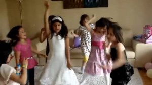 Little girls dance to their favorite song. Loreen- Euphoria