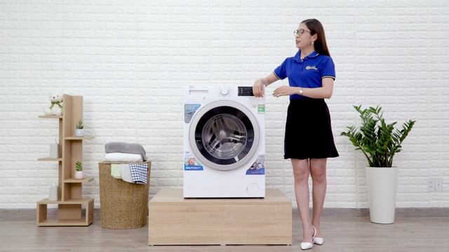 Máy giặt Beko inverter 9 kg: giặt nước nóng diệt khuẩn (WMY 91283 PTLB2) смотреть онлайн